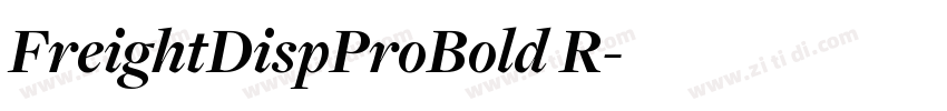 FreightDispProBold R字体转换 FreightDispProBold R字体转换